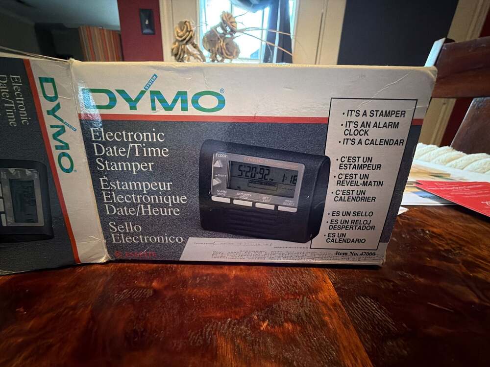 Dymo Electronic Date/Time Stamper Model 47000